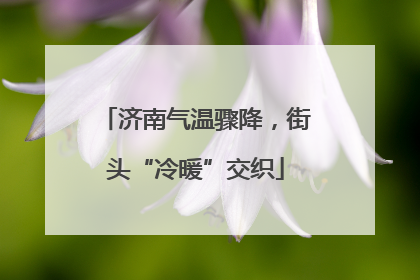 济南气温骤降，街头“冷暖”交织